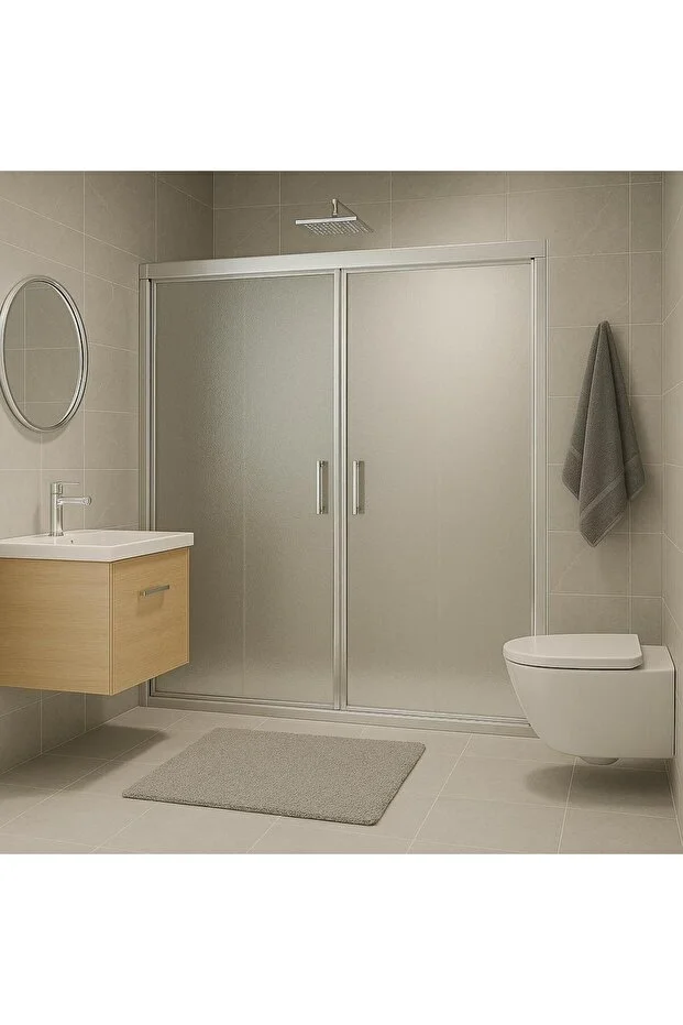 Duşakabin Ön Cephe 5mm Buzlu Yükseklik 190 cm